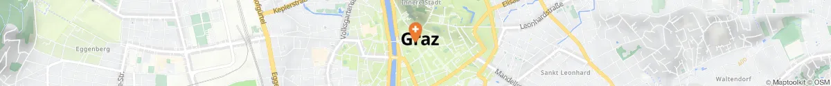 Kartendarstellung des Standorts für Adler-Apotheke in 8010 Graz